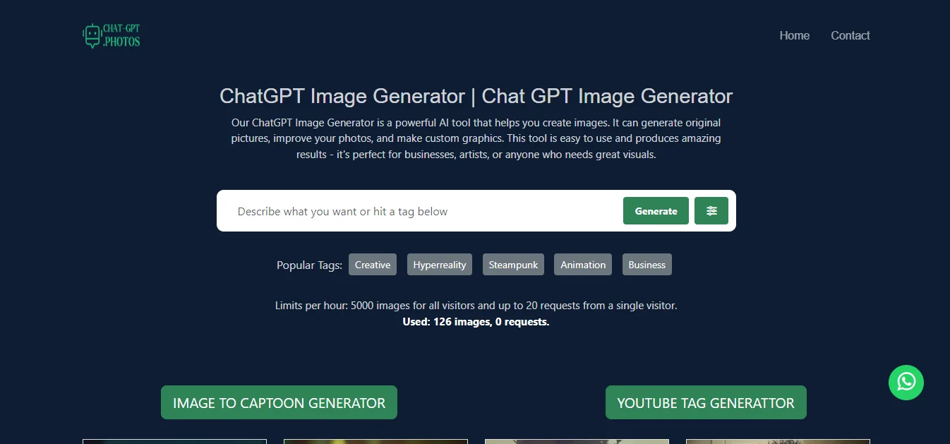 Screenshot of Chat-GPT Photos - Reviews, Details, & Features