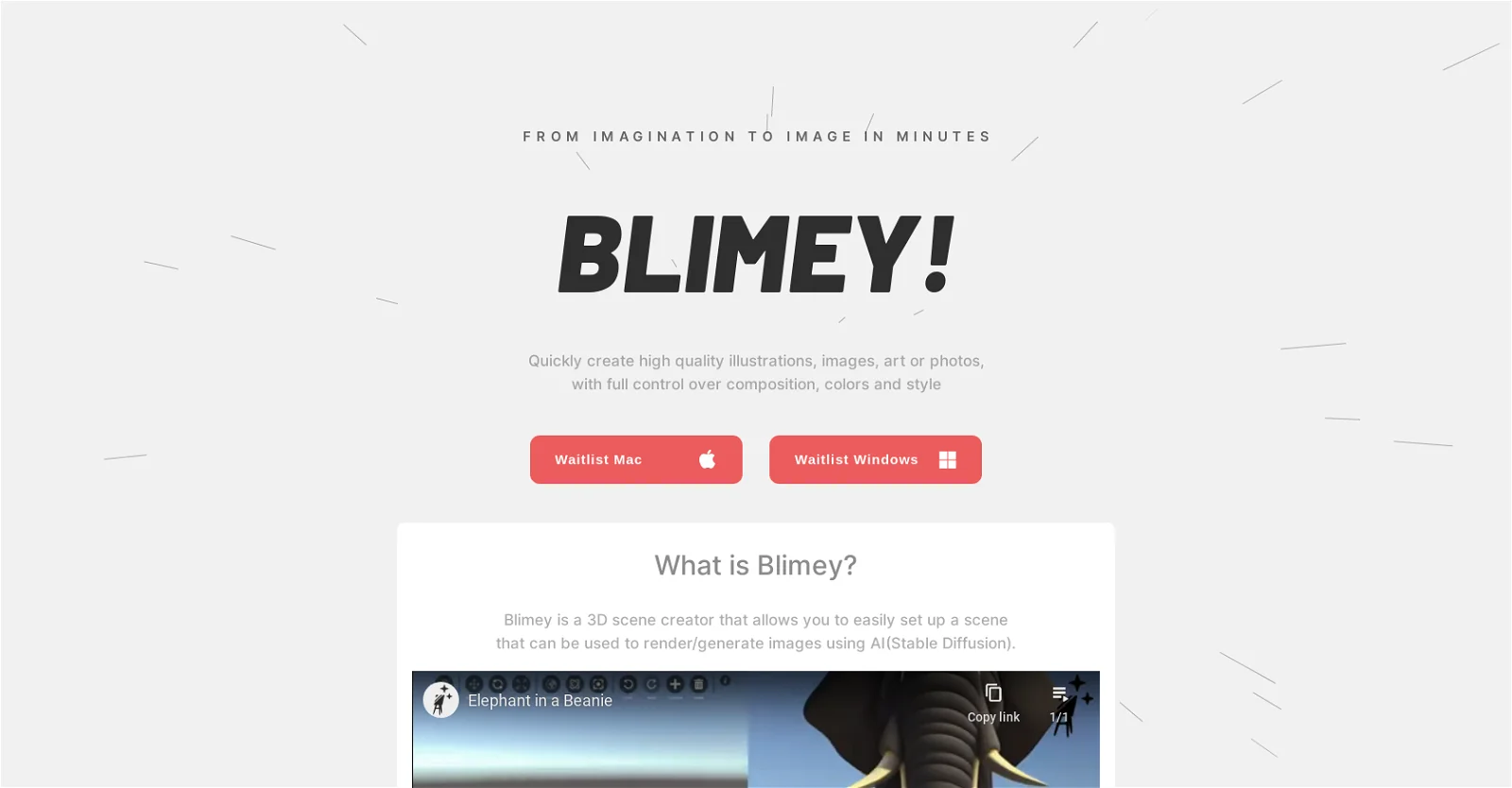 Screenshot of Blimey - Reviews, Details, & Features | Adviser AI Apps