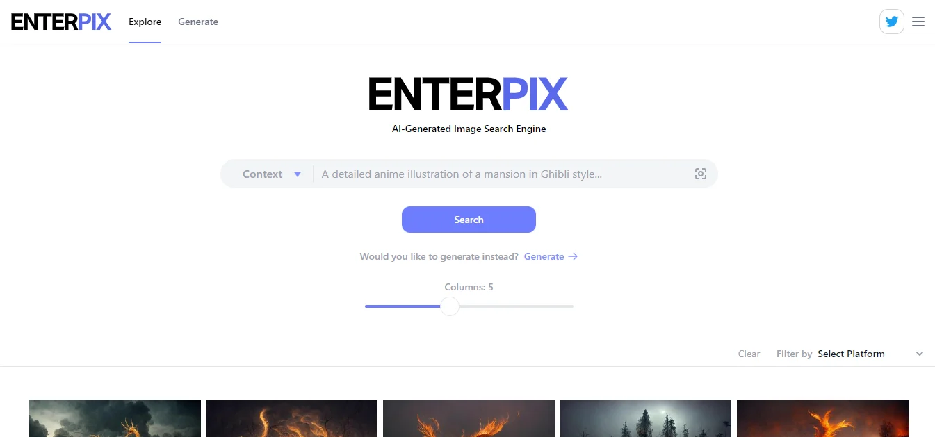 Screenshot of Enterpix - Reviews, Detials, & Features | Adviser AI Apps