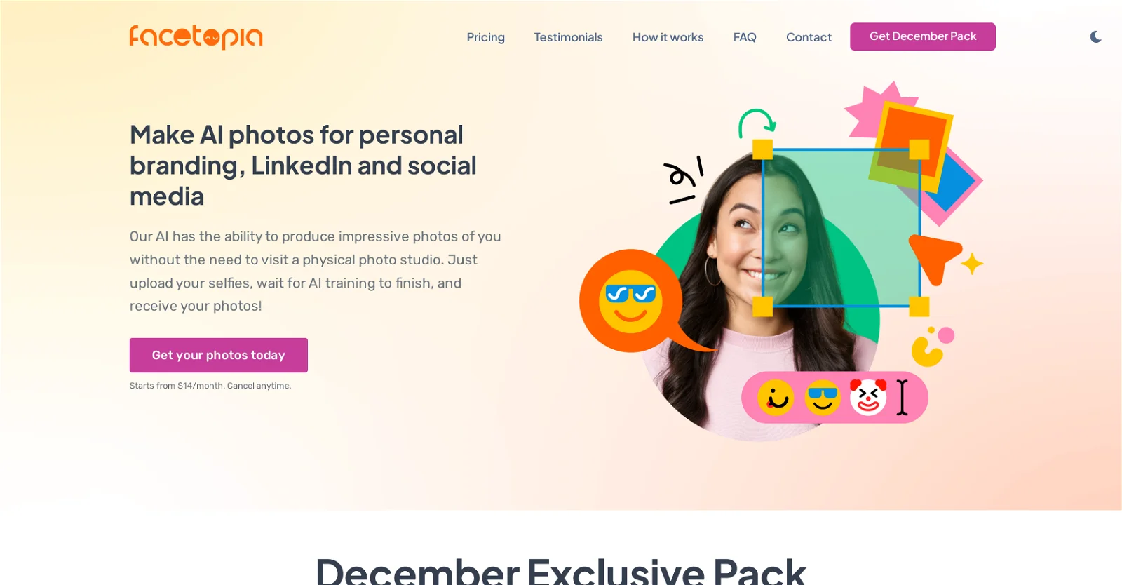 Screenshot of Facetopia - Reviews, Details, & Features | Adviser AI Apps