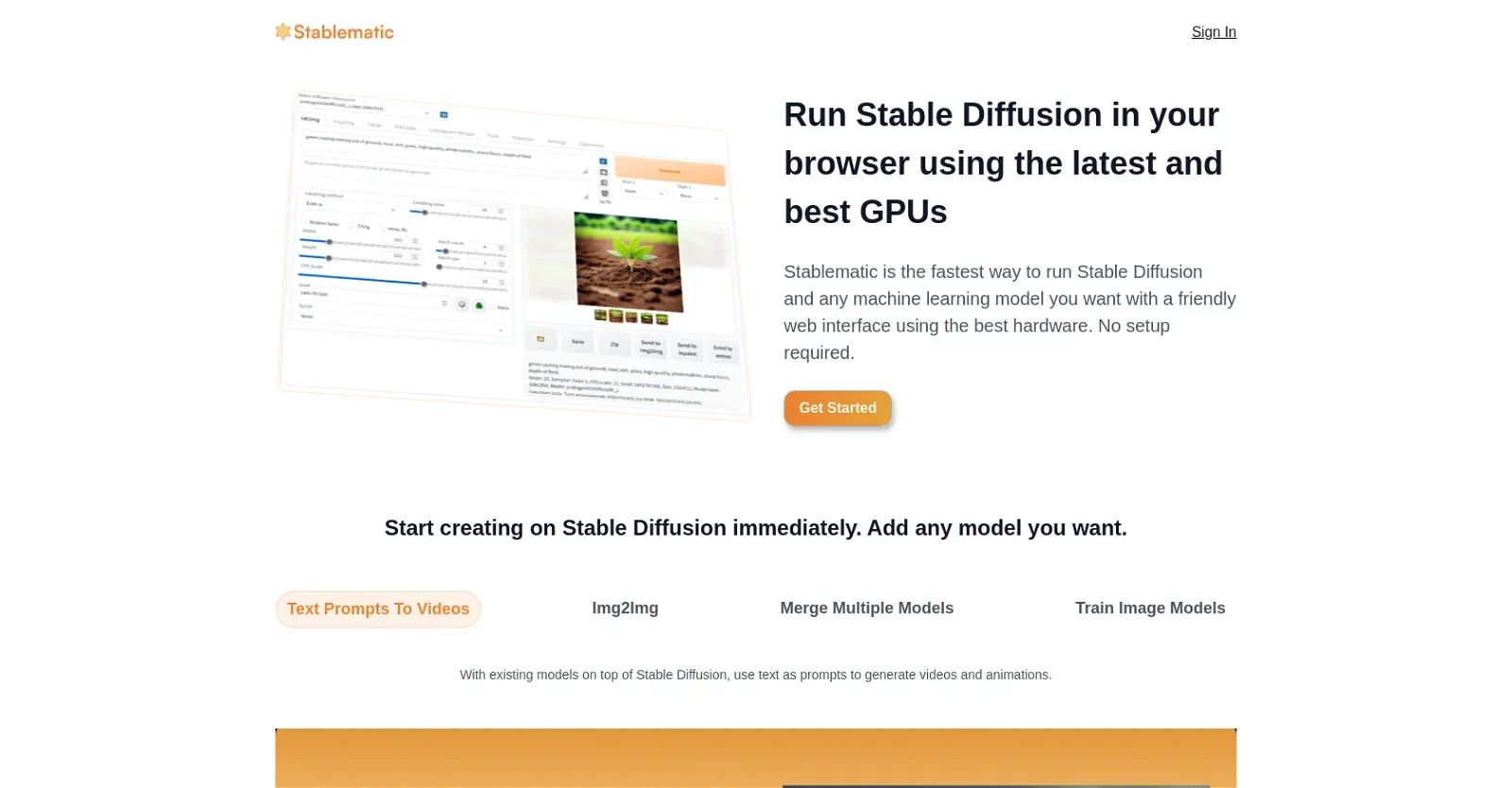 Screenshot of Stablematic