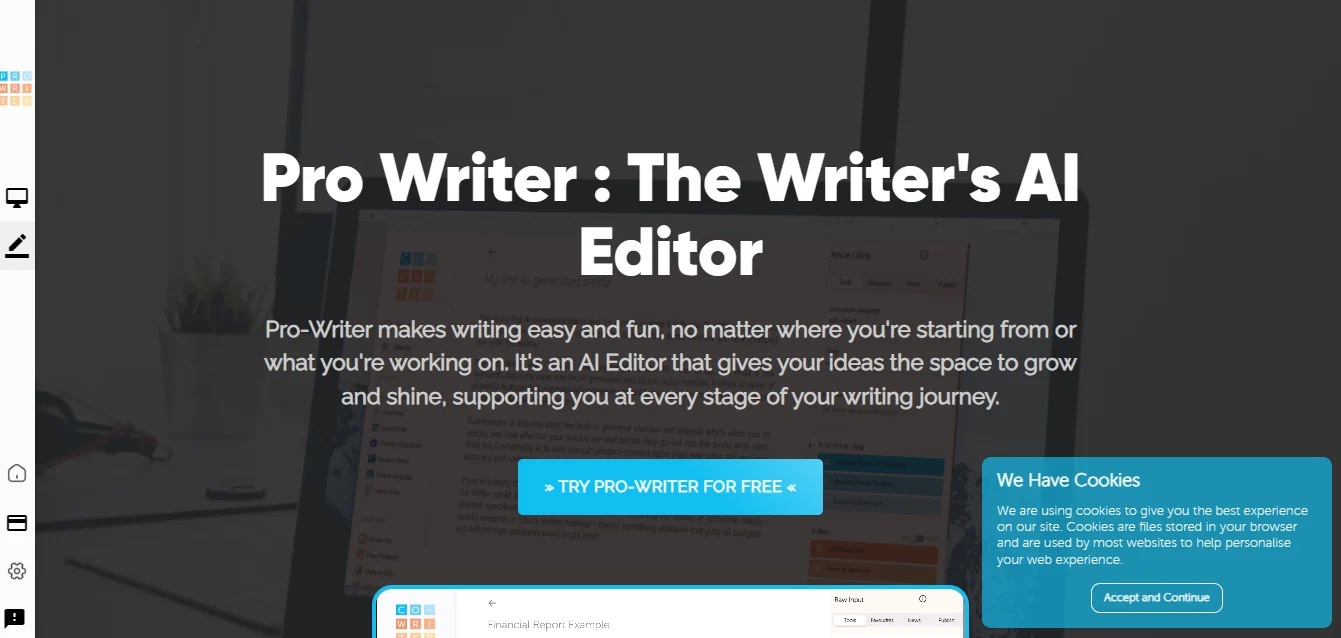 Screenshot of Prowriter