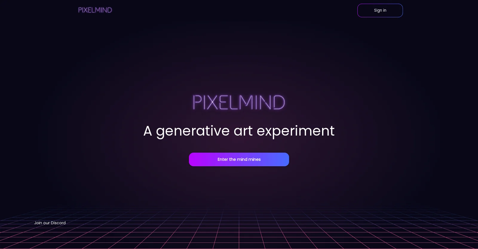 Screenshot of pixelmind