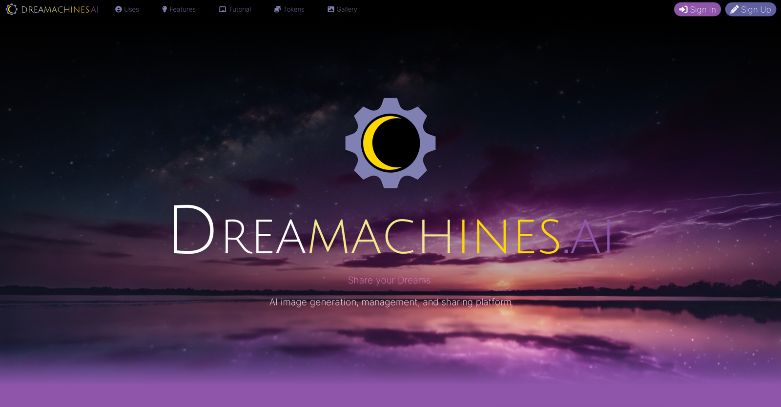 Screenshot of Dreammachines